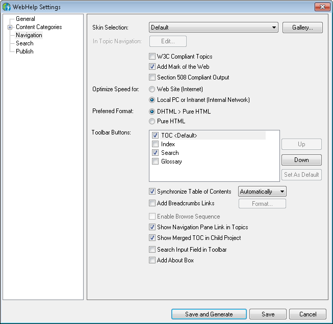 WebHelp SSL with Mark of the Web enabled