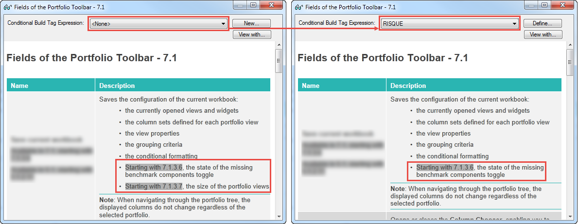Previewing CBT with expression field